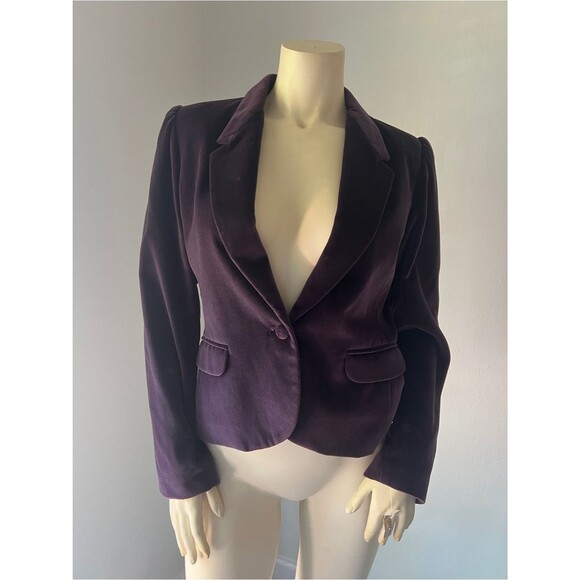 Sasson Jeans Jackets & Blazers - Vintage Sasson Deep Plum Velvet Blazer Jacket. Size Medium.